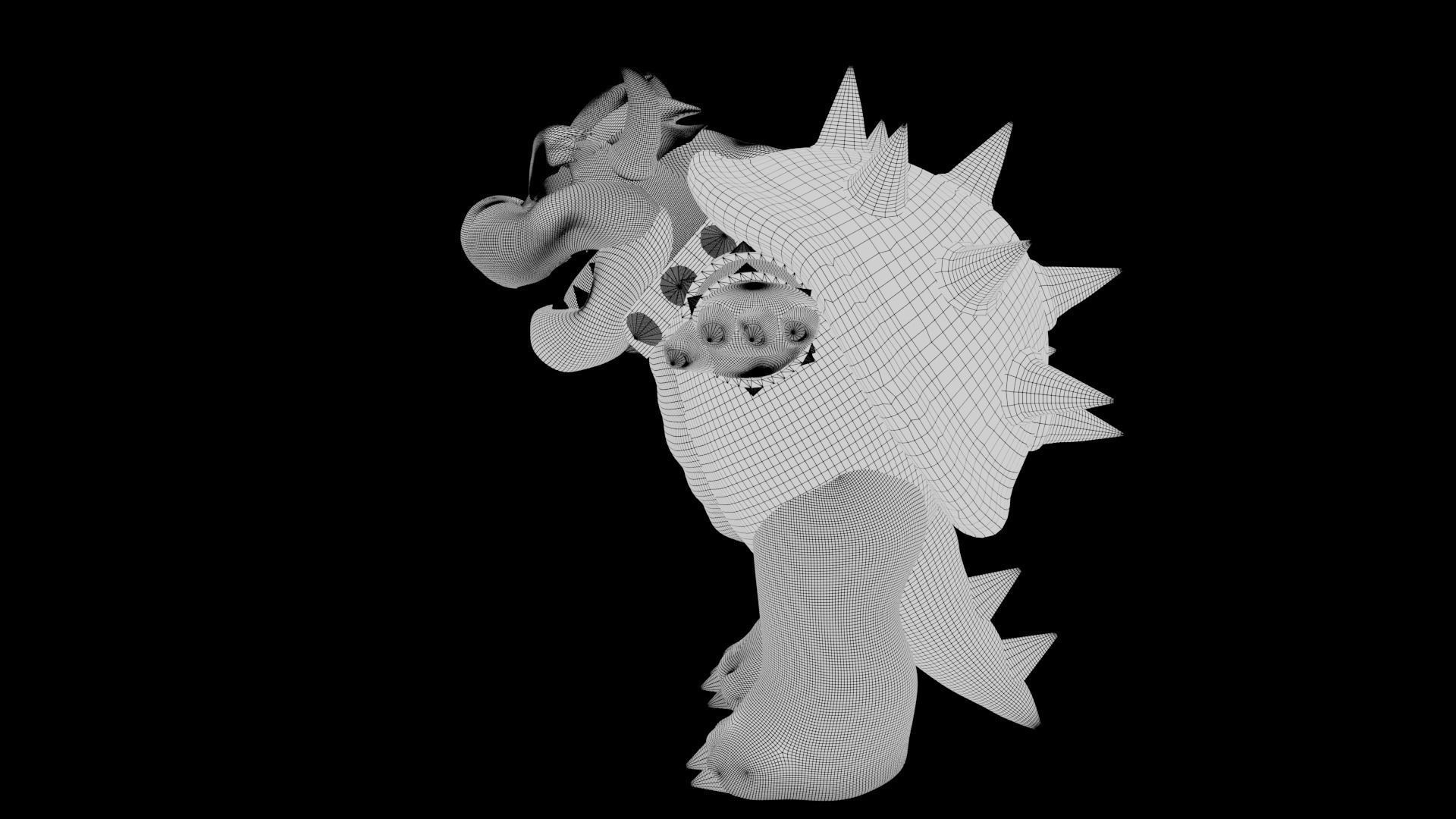 Bowser Low-poly 3D model_39