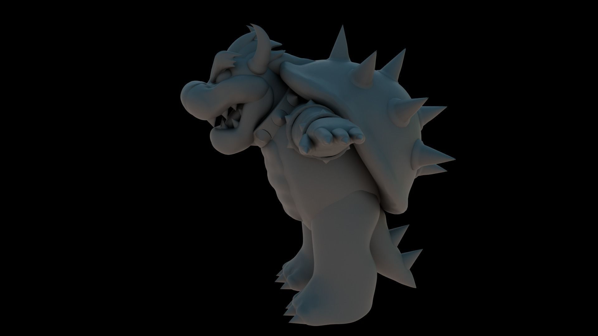 Bowser Low-poly 3D model_18