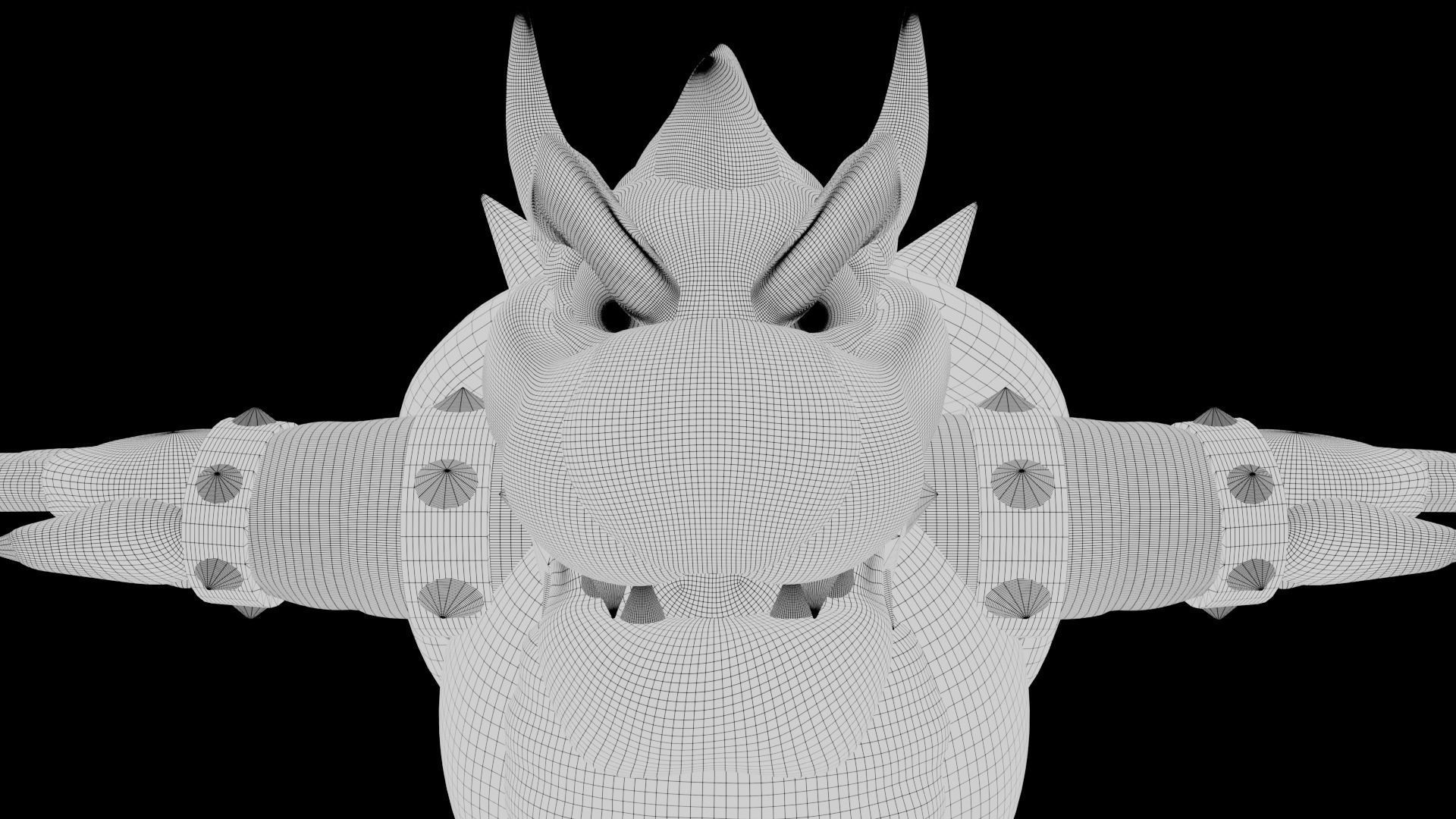 Bowser Low-poly 3D model_42