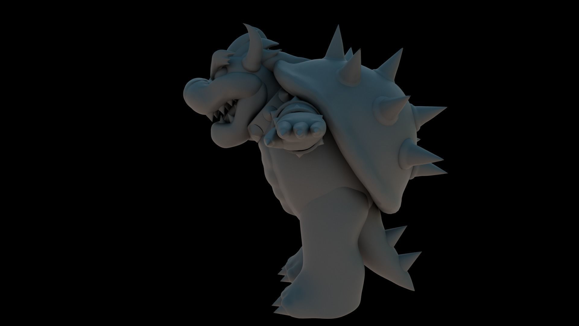 Bowser Low-poly 3D model_31