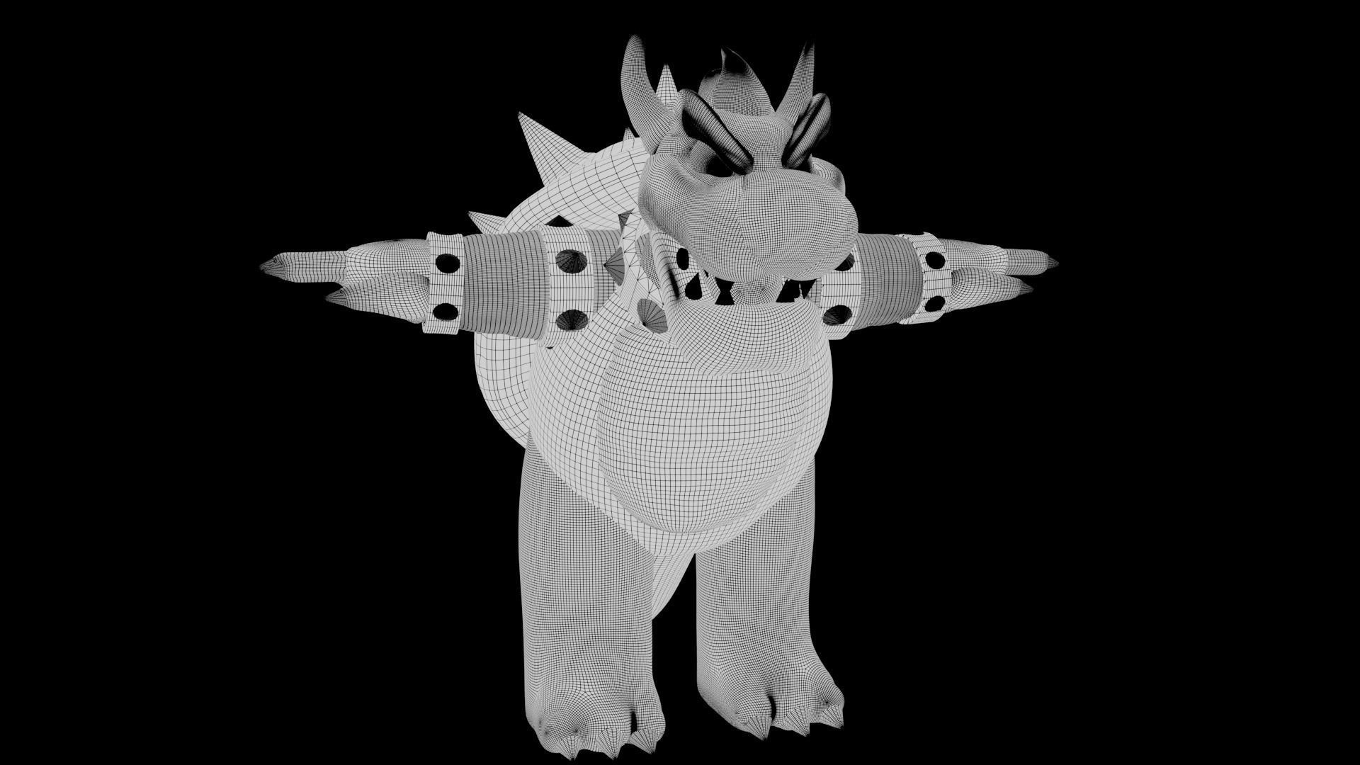 Bowser Low-poly 3D model_53