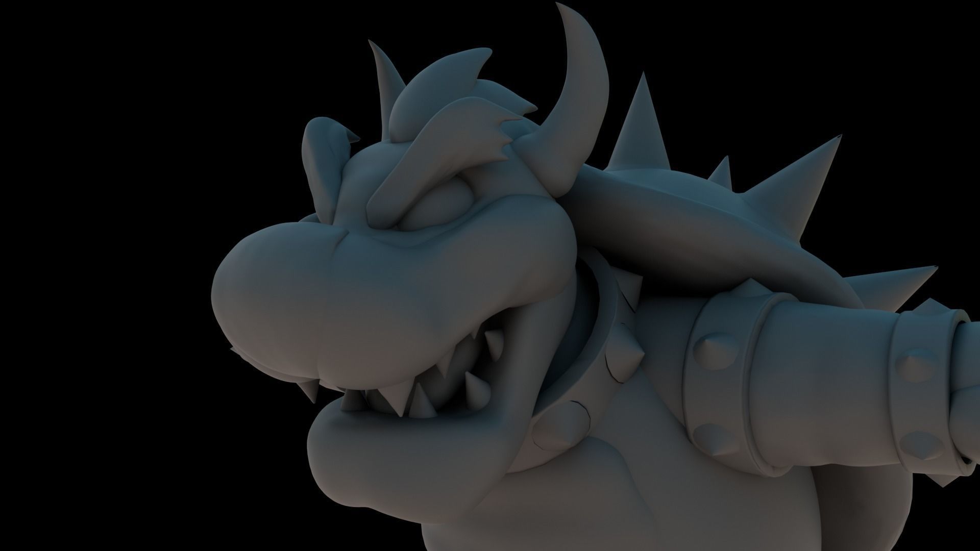 Bowser Low-poly 3D model_27