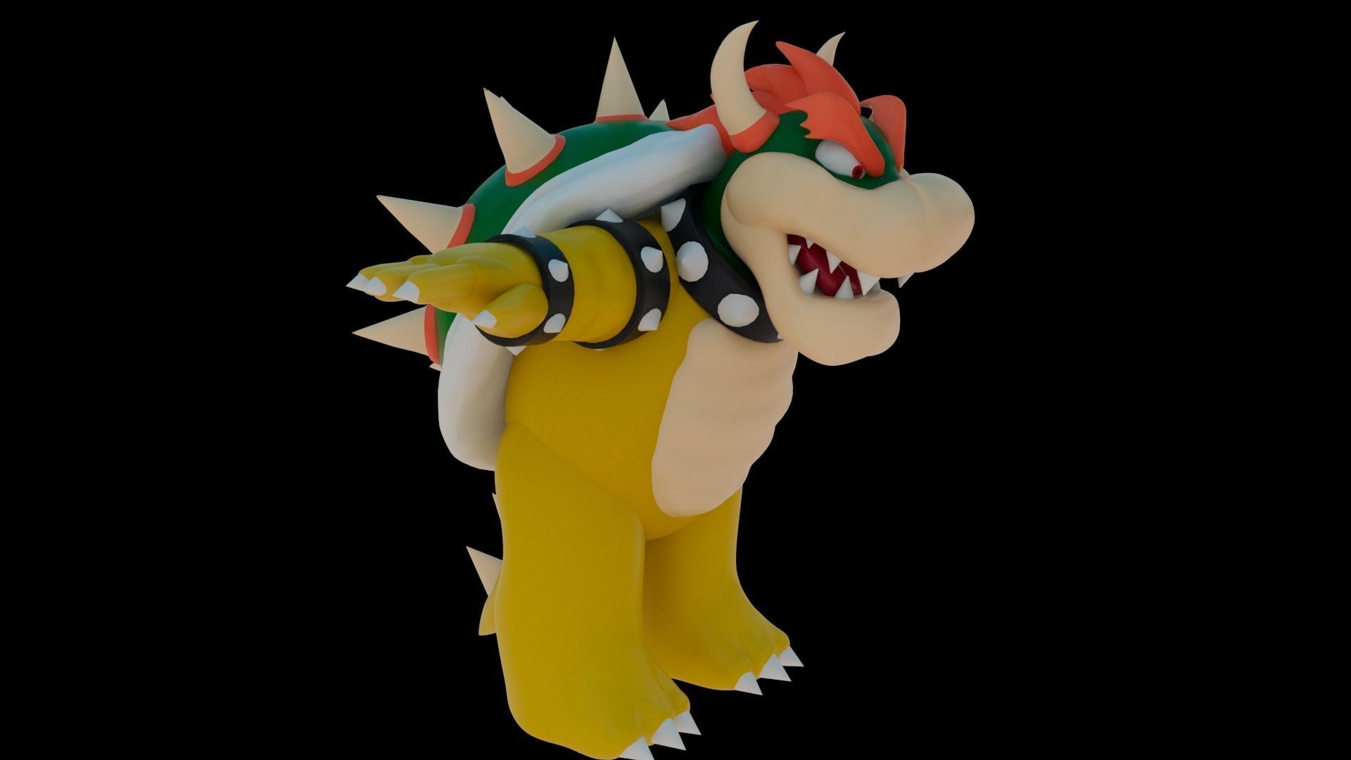 Bowser Low-poly 3D model_12