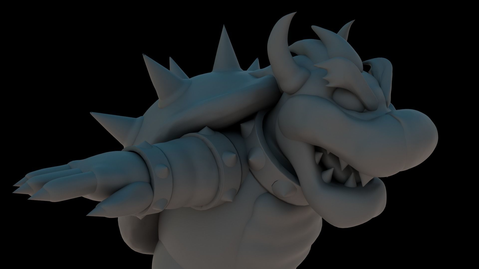 Bowser Low-poly 3D model_33