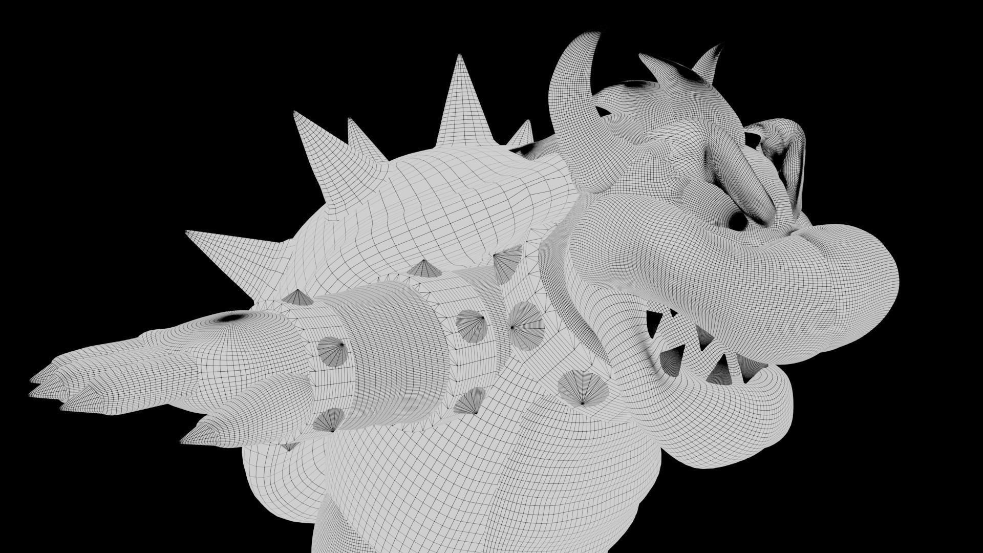 Bowser Low-poly 3D model_48