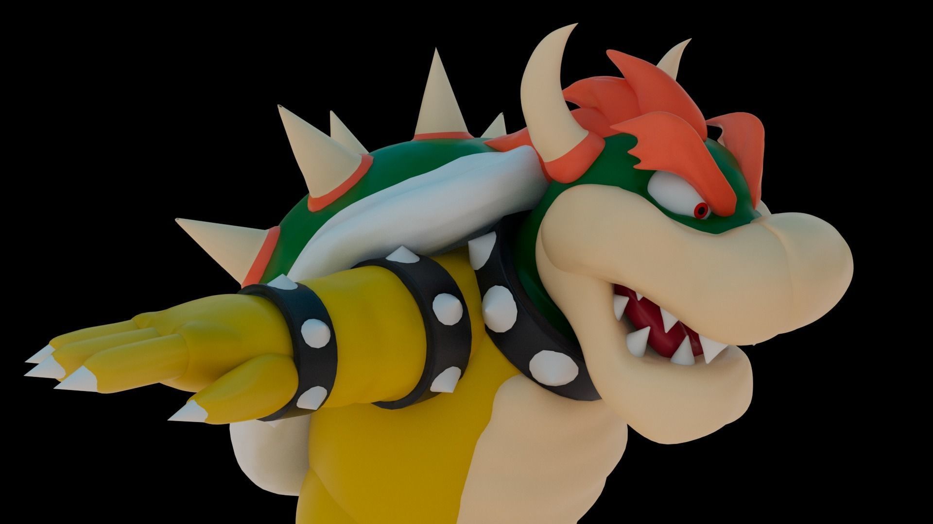 Bowser Low-poly 3D model_15