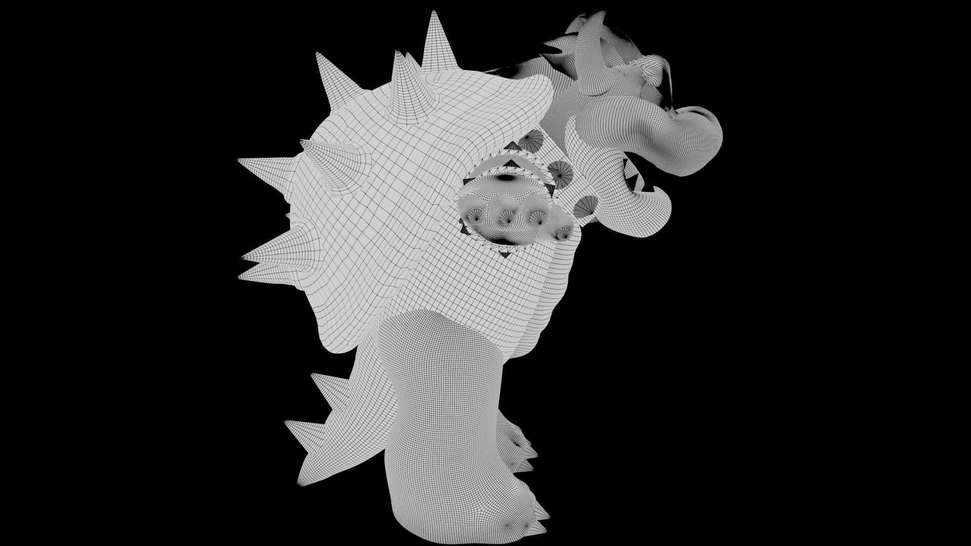 Bowser Low-poly 3D model_49