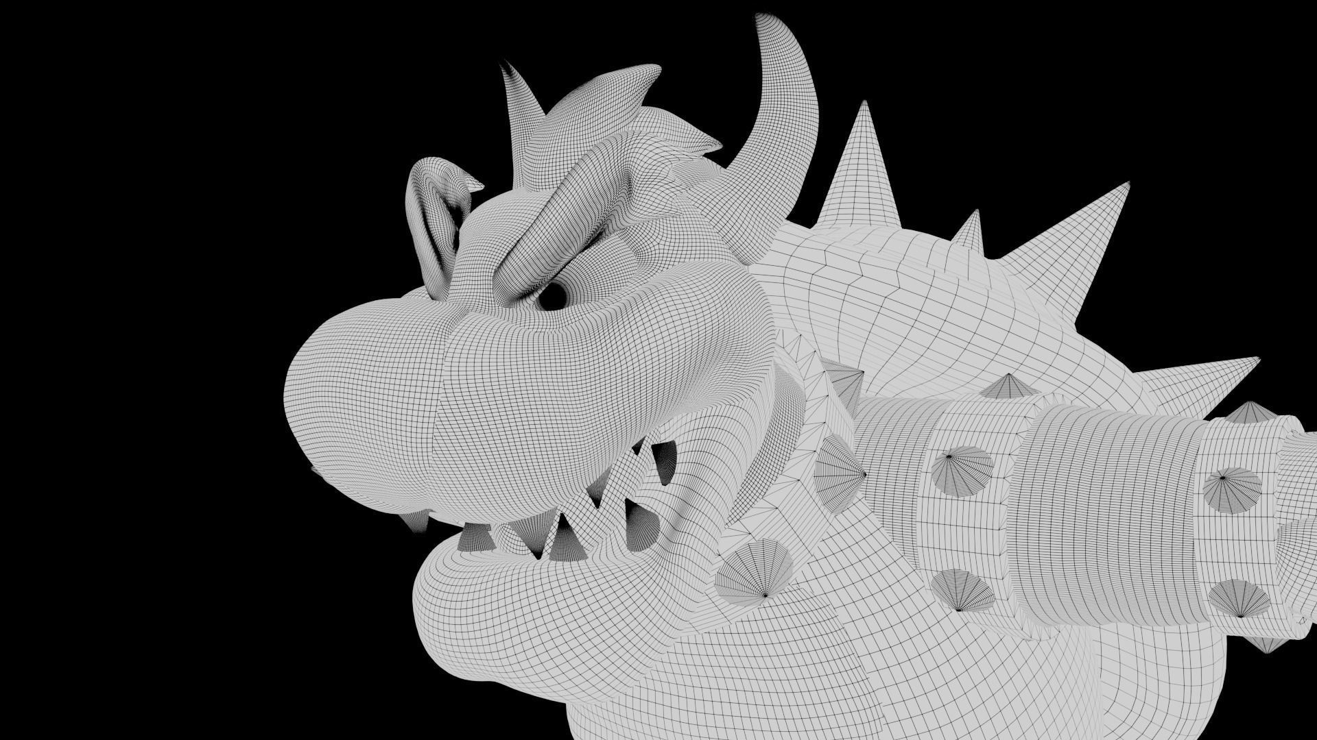 Bowser Low-poly 3D model_47
