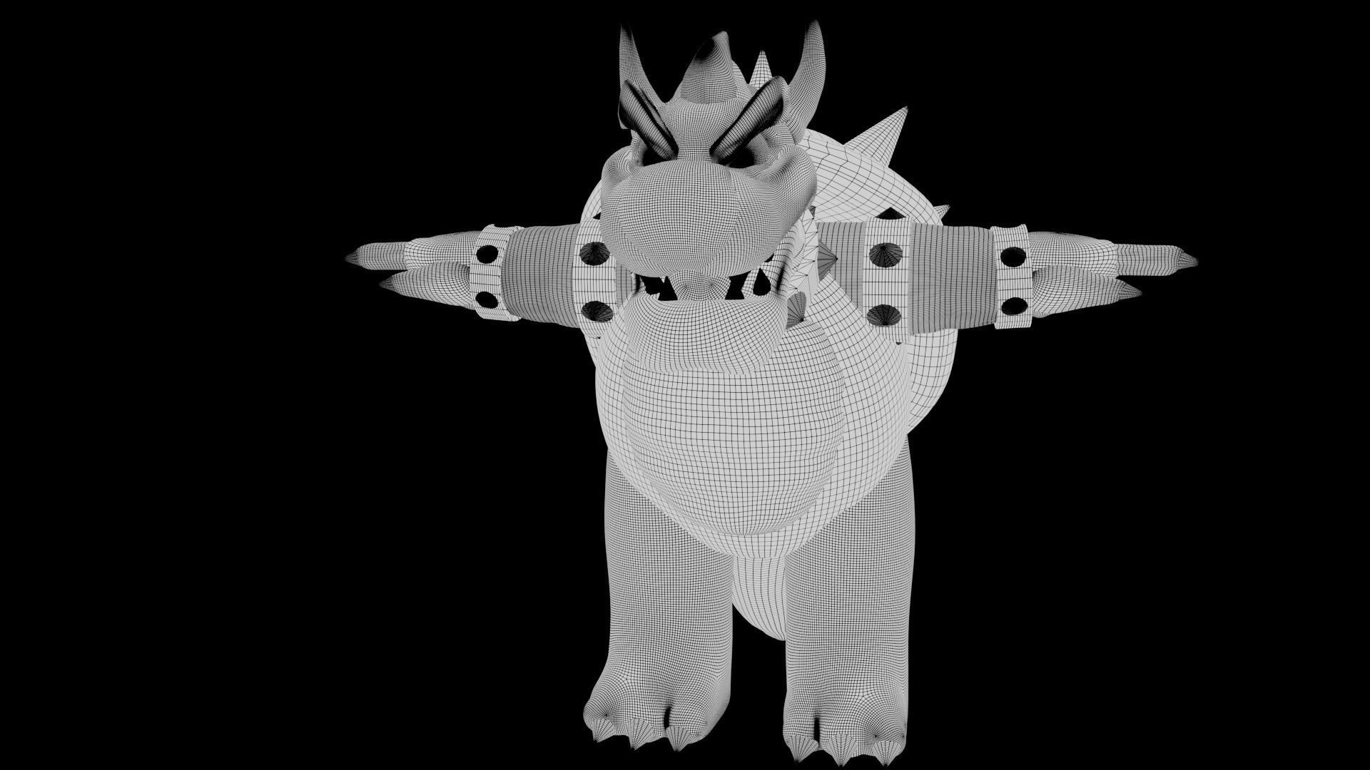 Bowser Low-poly 3D model_51