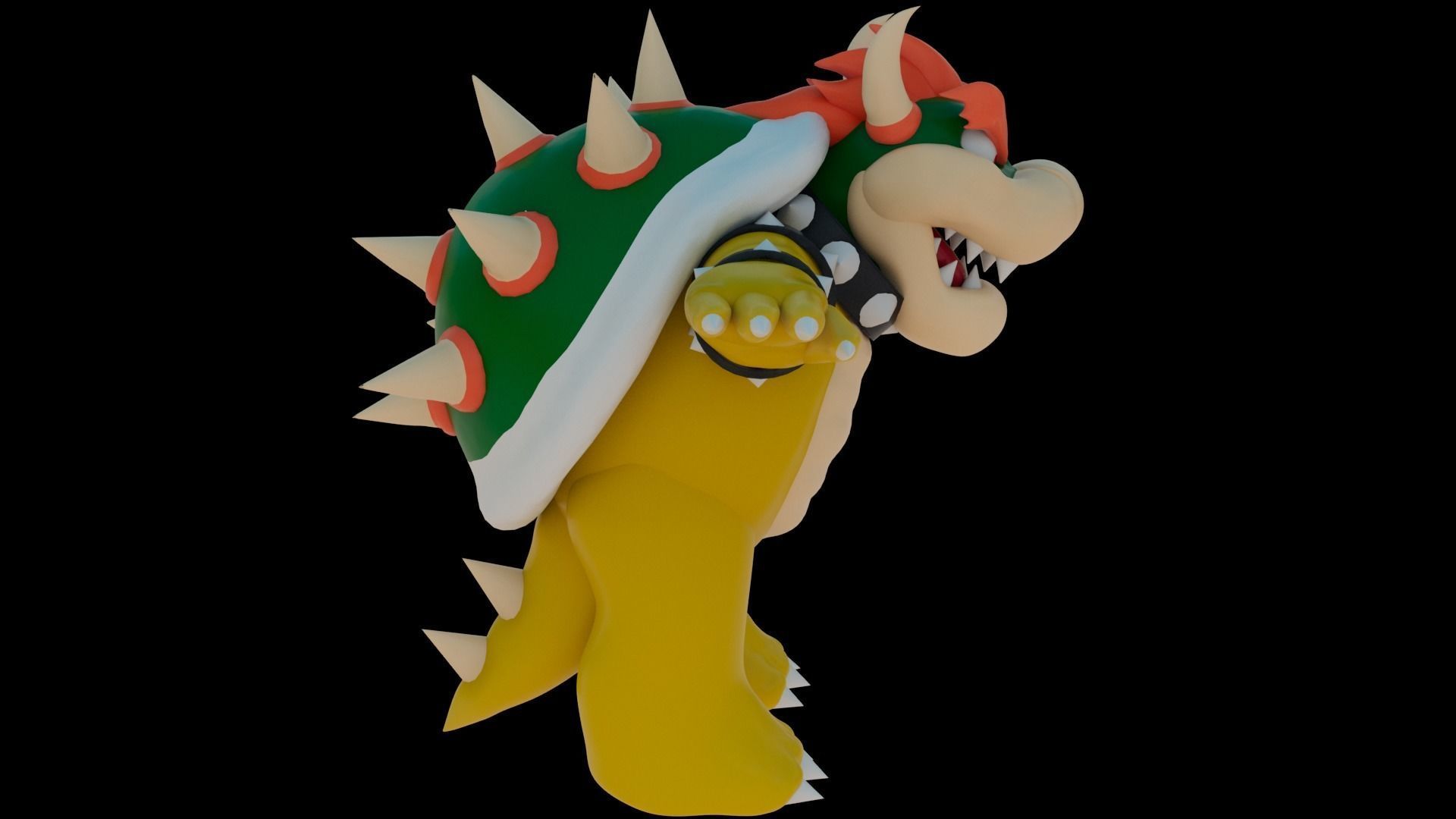 Bowser Low-poly 3D model_11