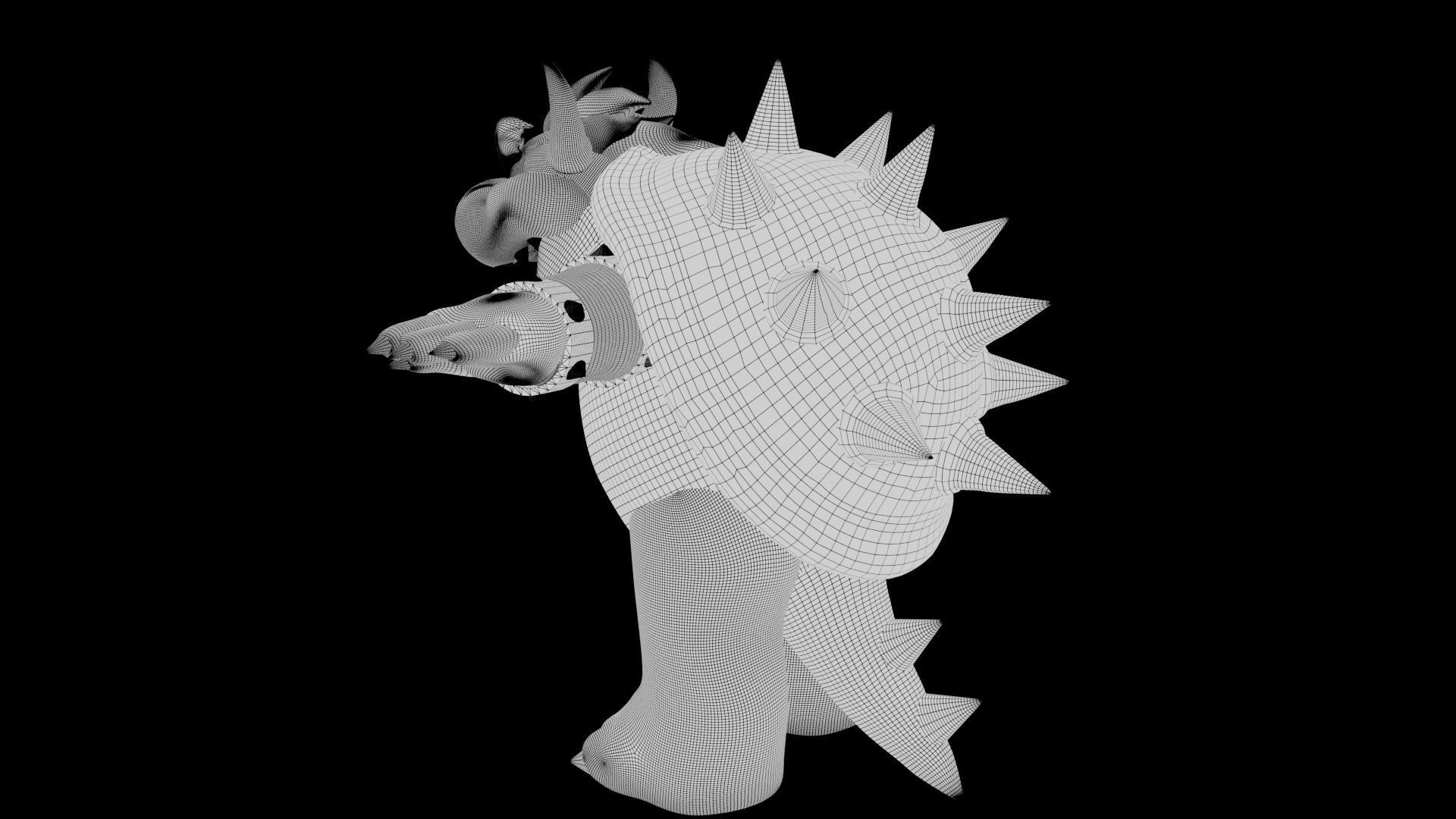 Bowser Low-poly 3D model_43