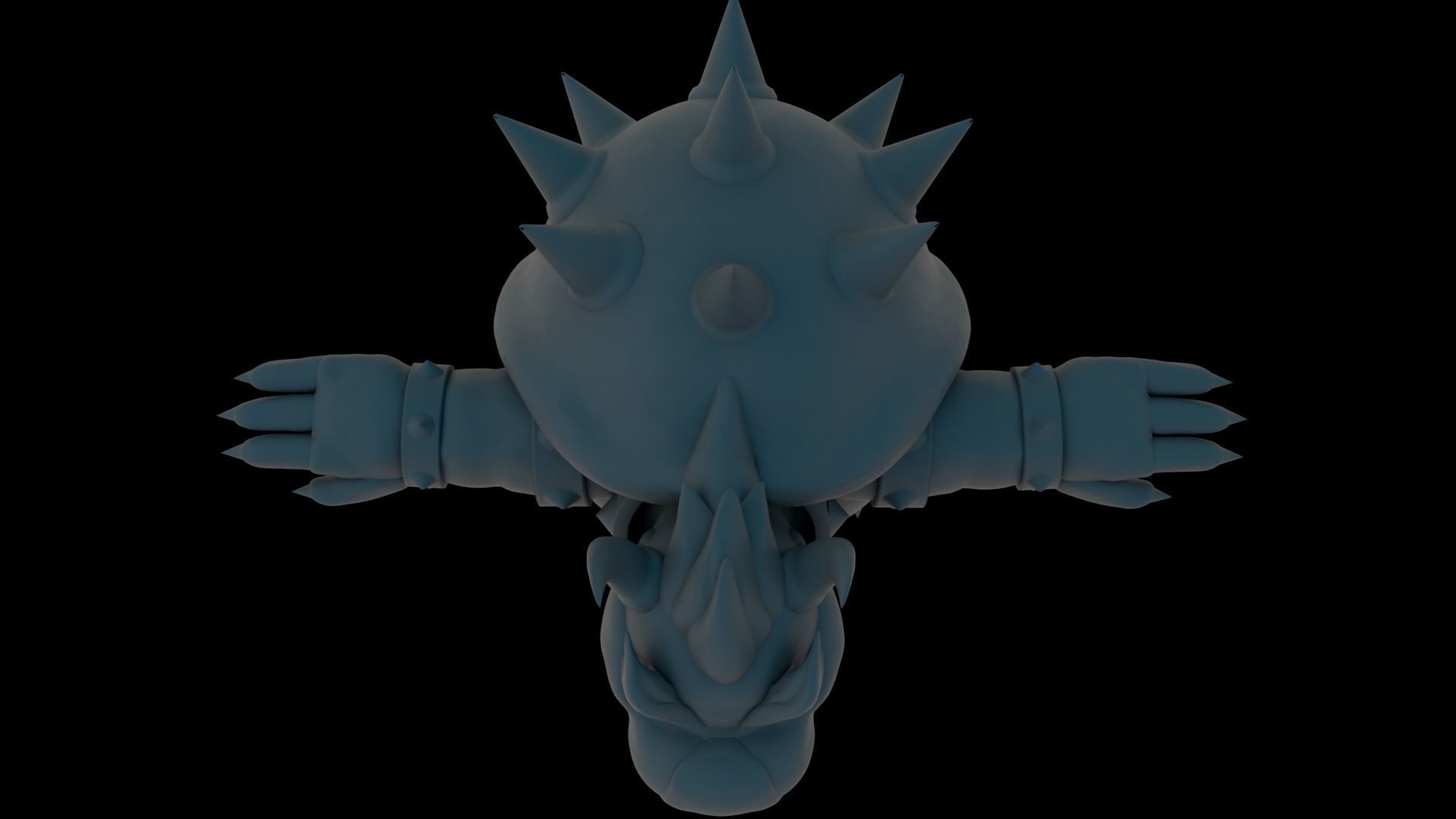 Bowser Low-poly 3D model_32