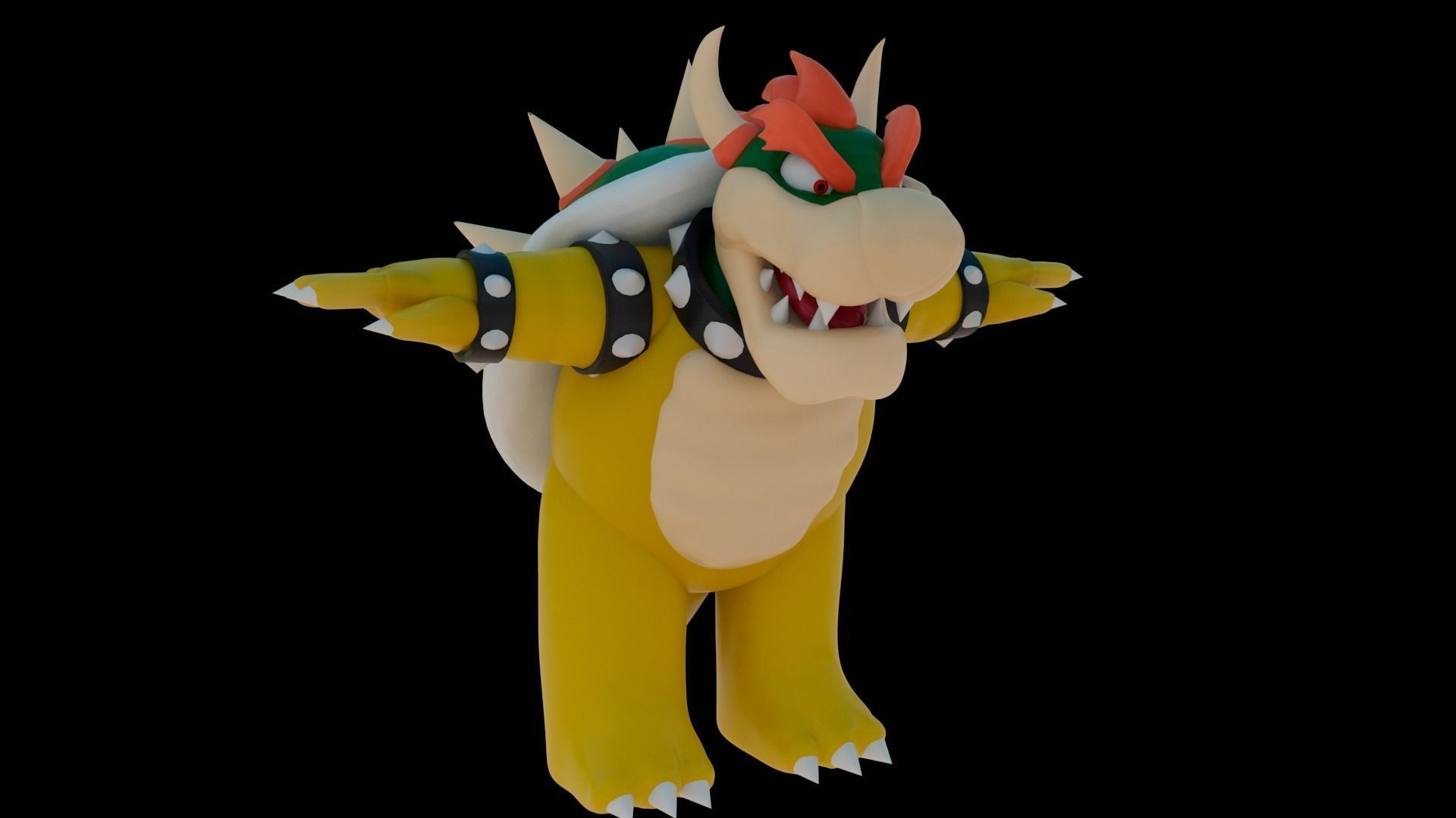 Bowser Low-poly 3D model_13