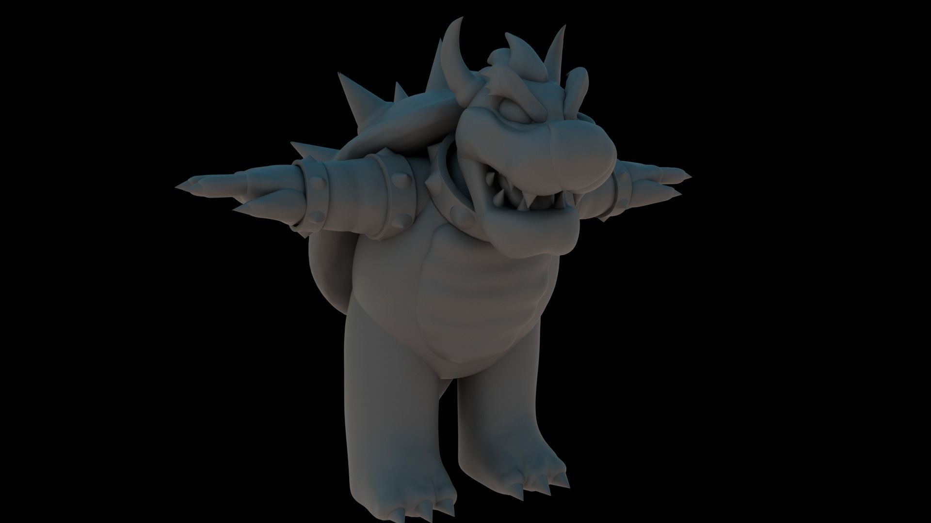 Bowser Low-poly 3D model_26