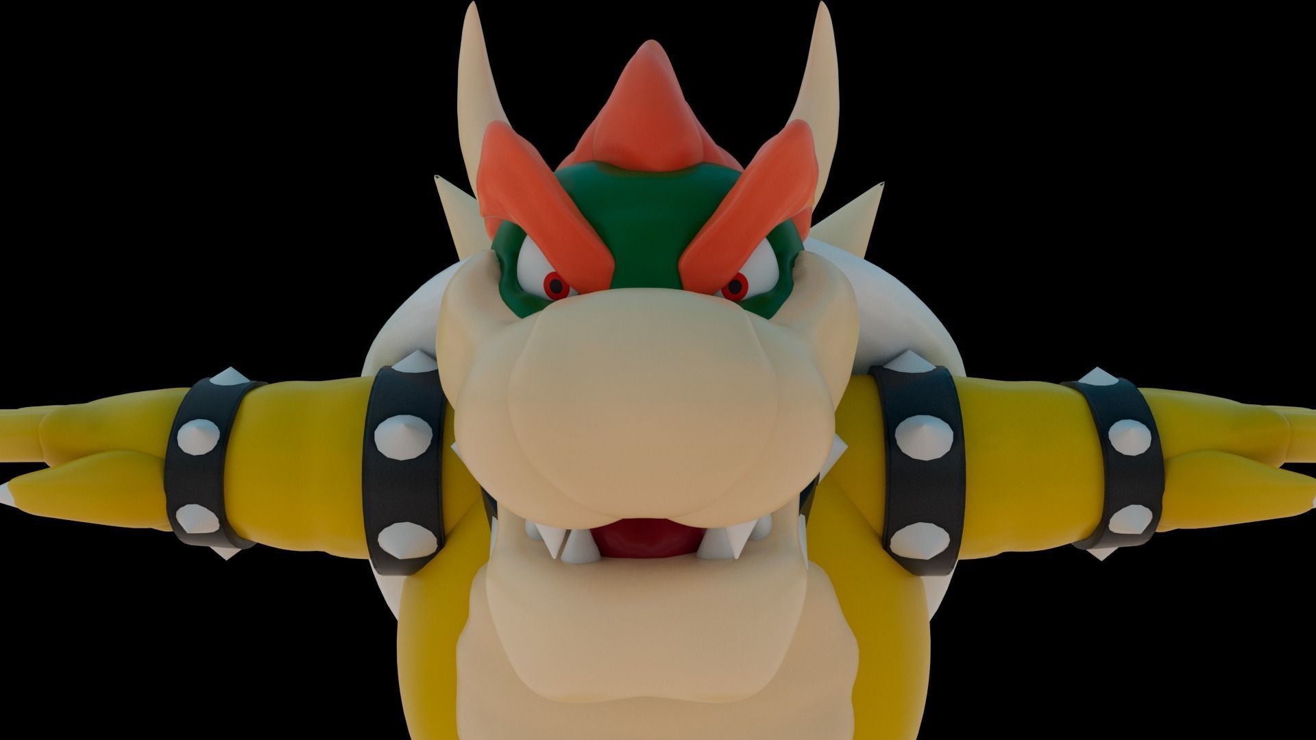 Bowser Low-poly 3D model_17