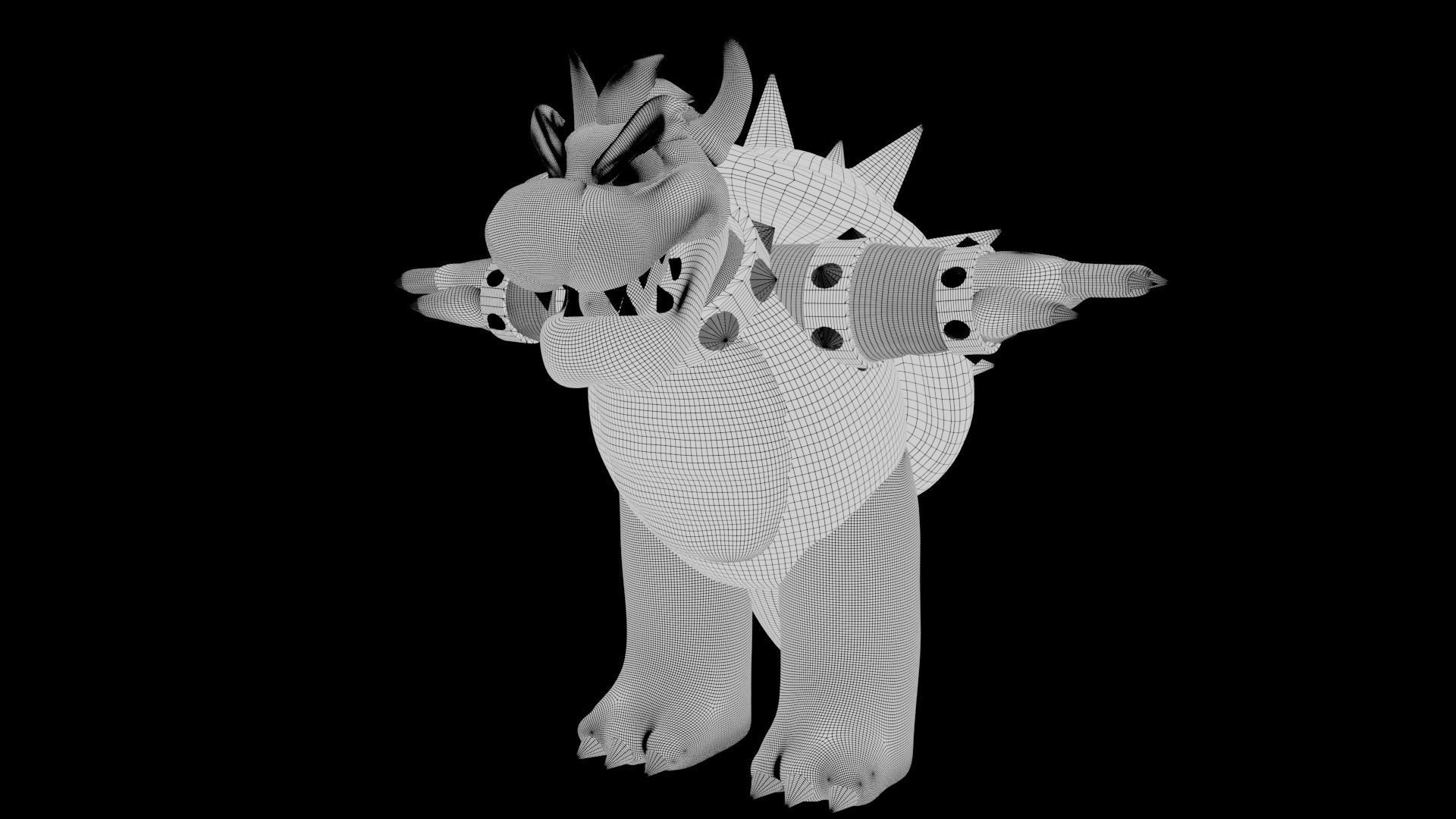 Bowser Low-poly 3D model_41