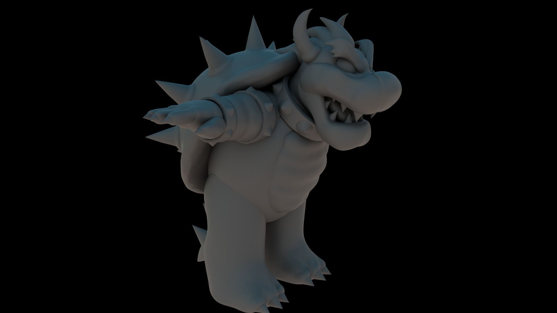 Bowser Low-poly 3D model_25