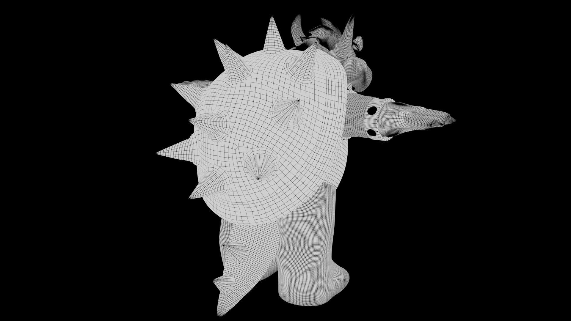 Bowser Low-poly 3D model_46