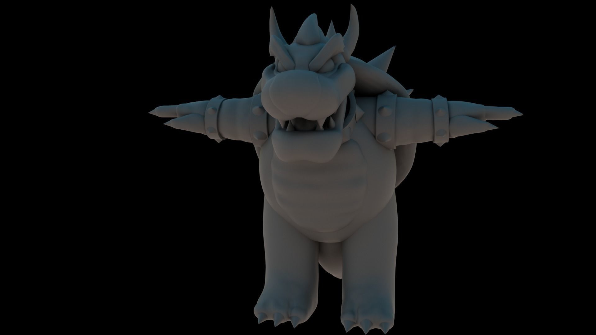 Bowser Low-poly 3D model_35