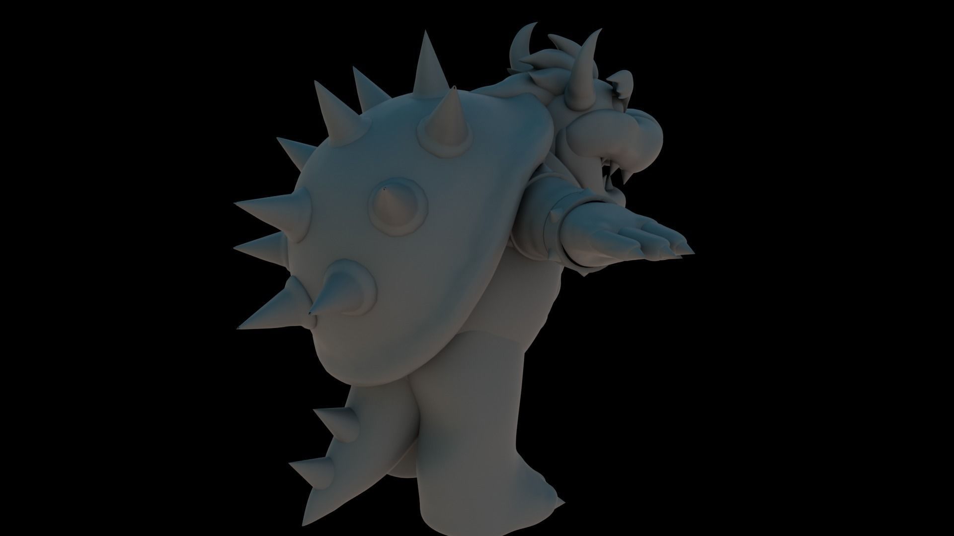 Bowser Low-poly 3D model_34