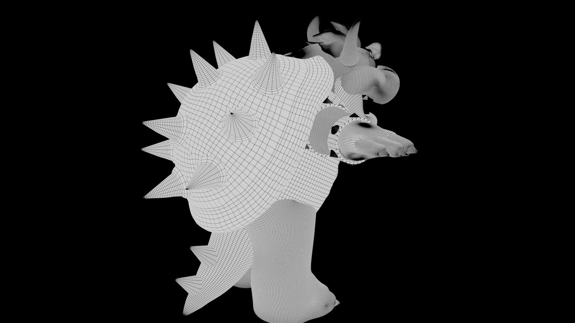 Bowser Low-poly 3D model_45