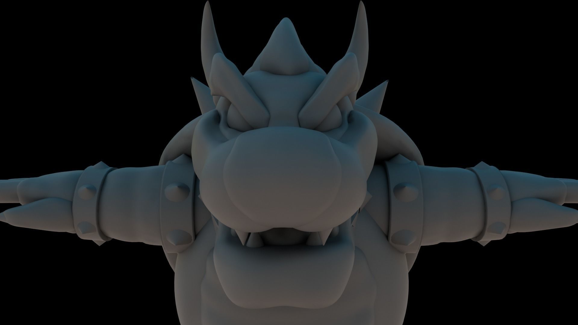 Bowser Low-poly 3D model_21