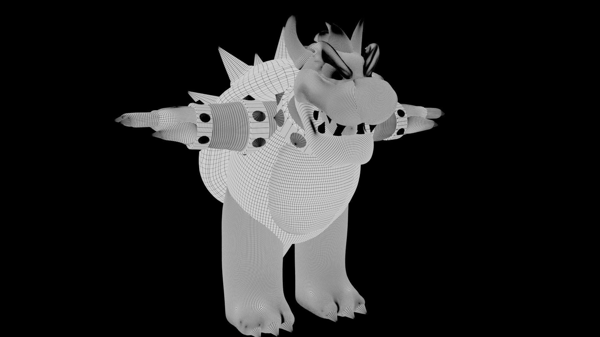 Bowser Low-poly 3D model_50