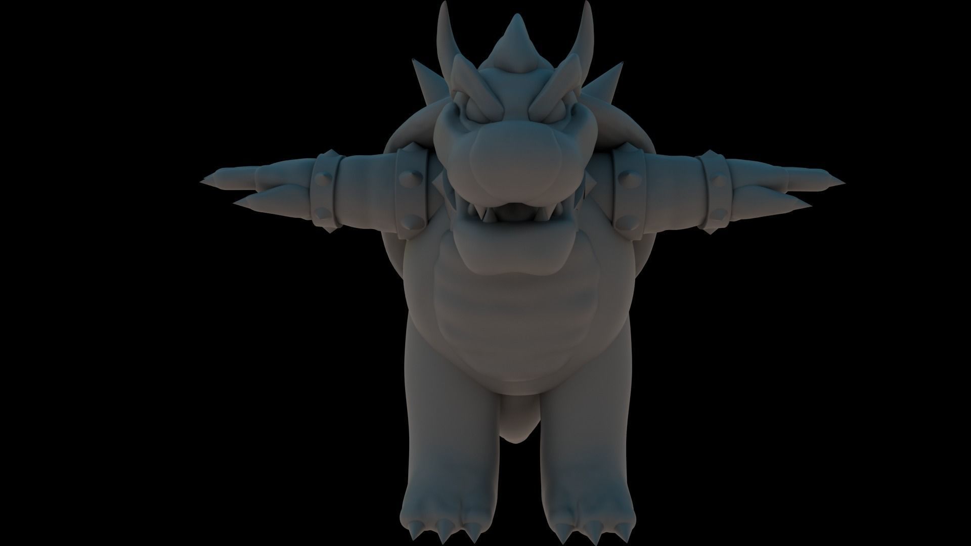 Bowser Low-poly 3D model_22