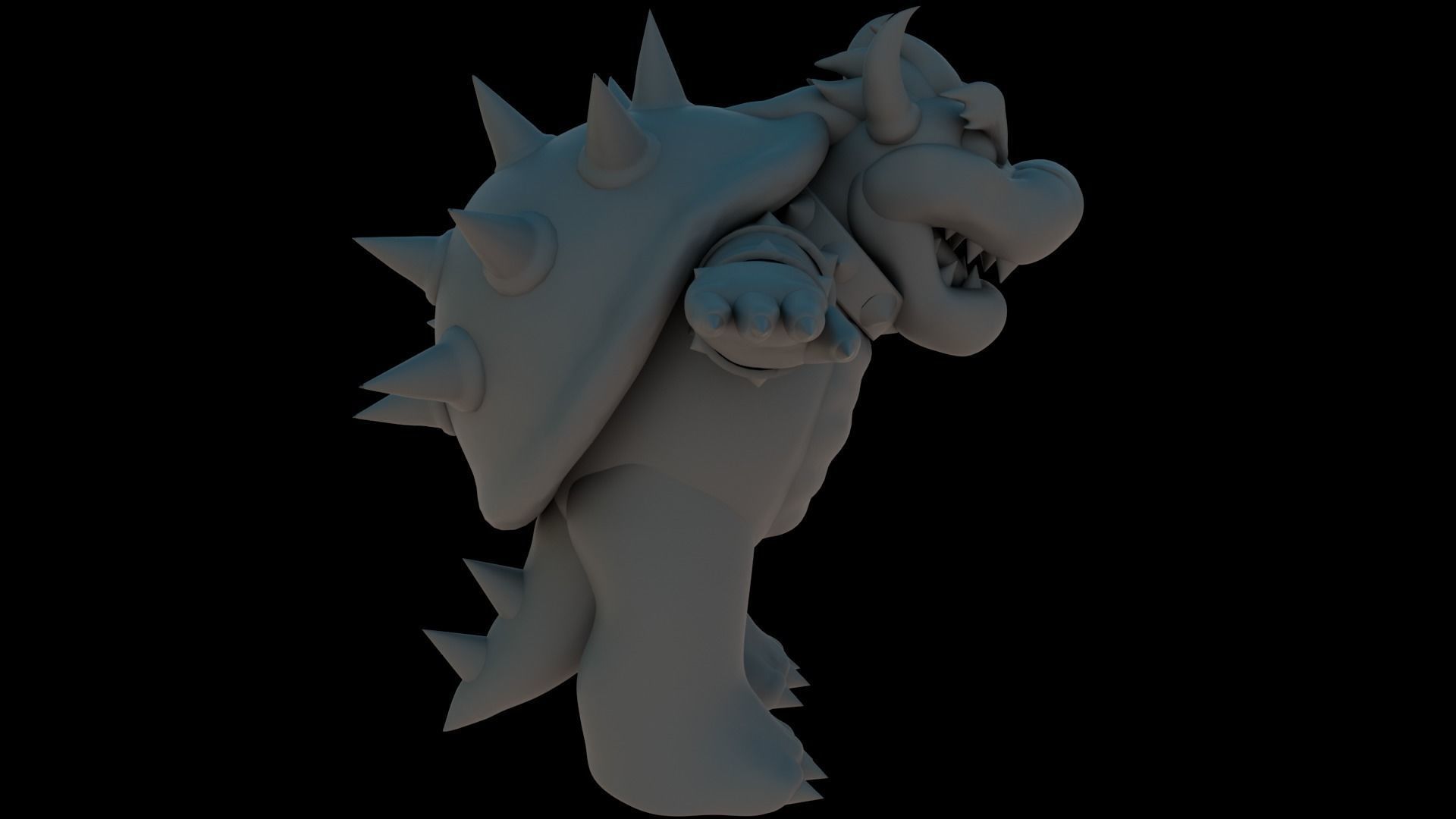 Bowser Low-poly 3D model_30