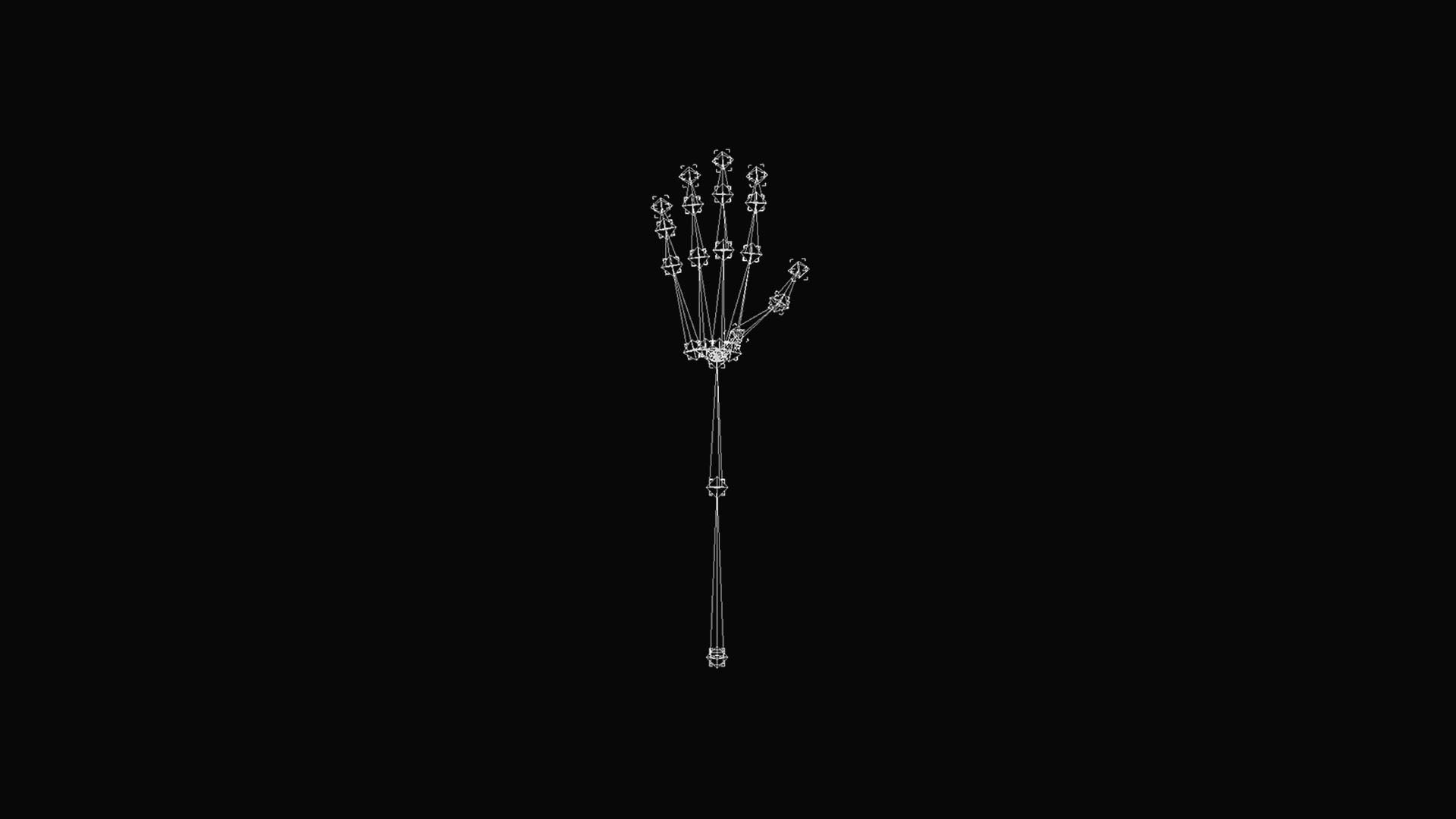 HAND07 Rigged Right Hand 3D model_7