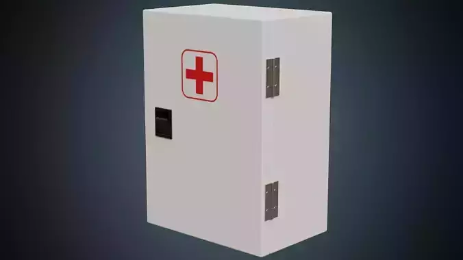 Medical Box 1A Low-poly 3D model