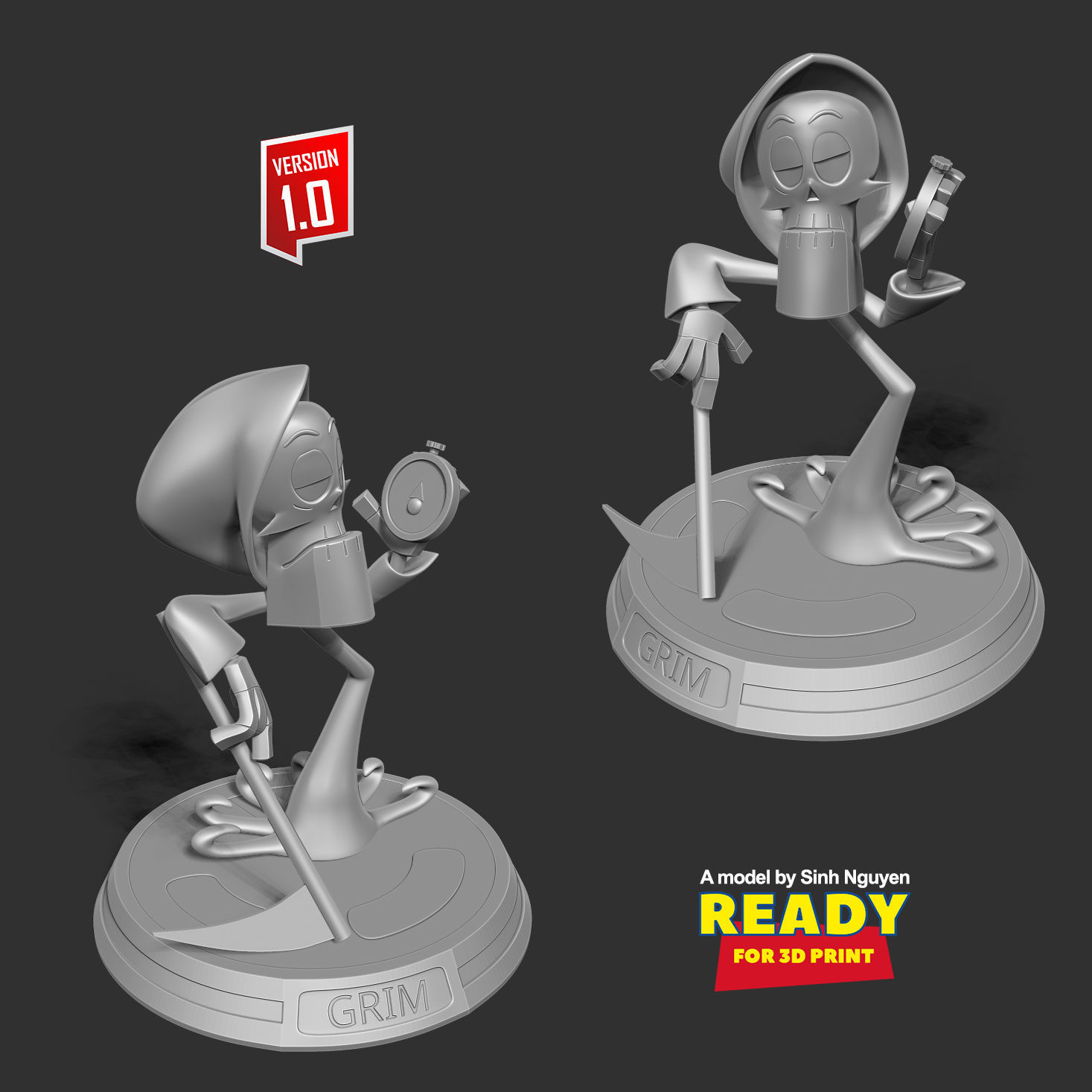 Grim Reaper - Cartoon Network 3D print model_3