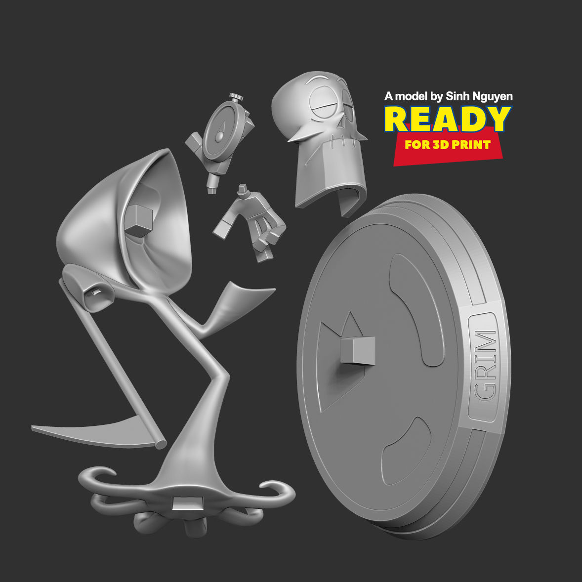 Grim Reaper - Cartoon Network 3D print model_2