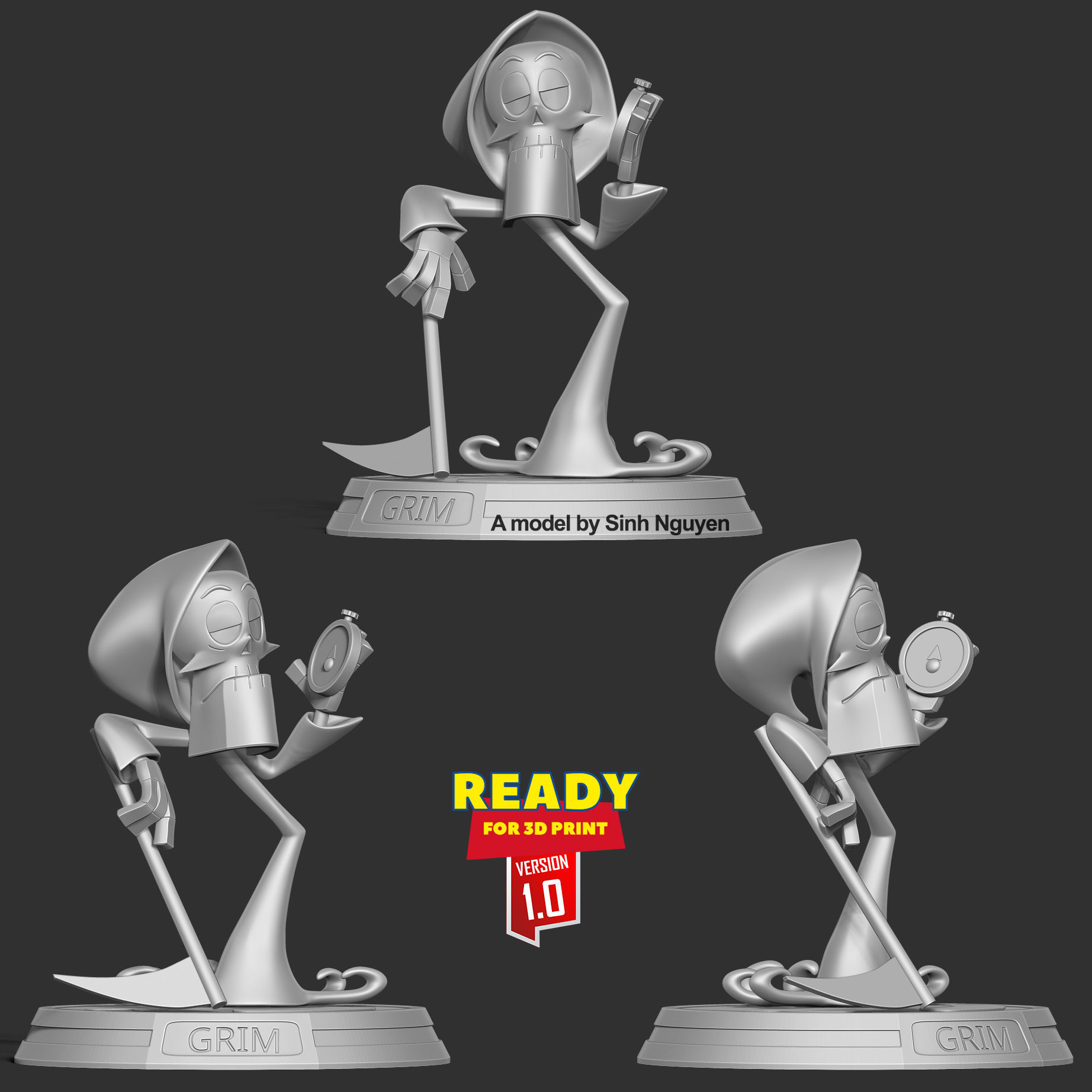 Grim Reaper - Cartoon Network 3D print model_5