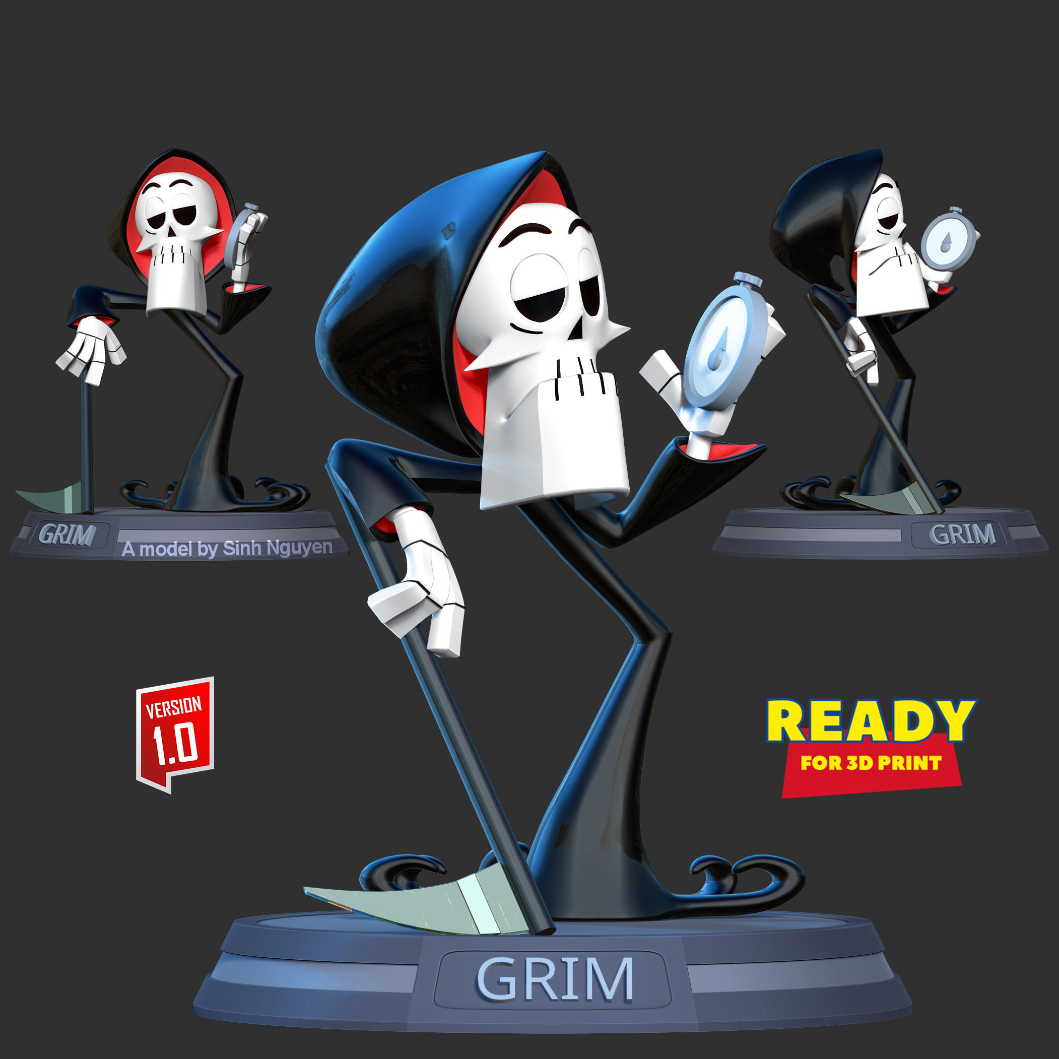 Grim Reaper - Cartoon Network 3D print model_1