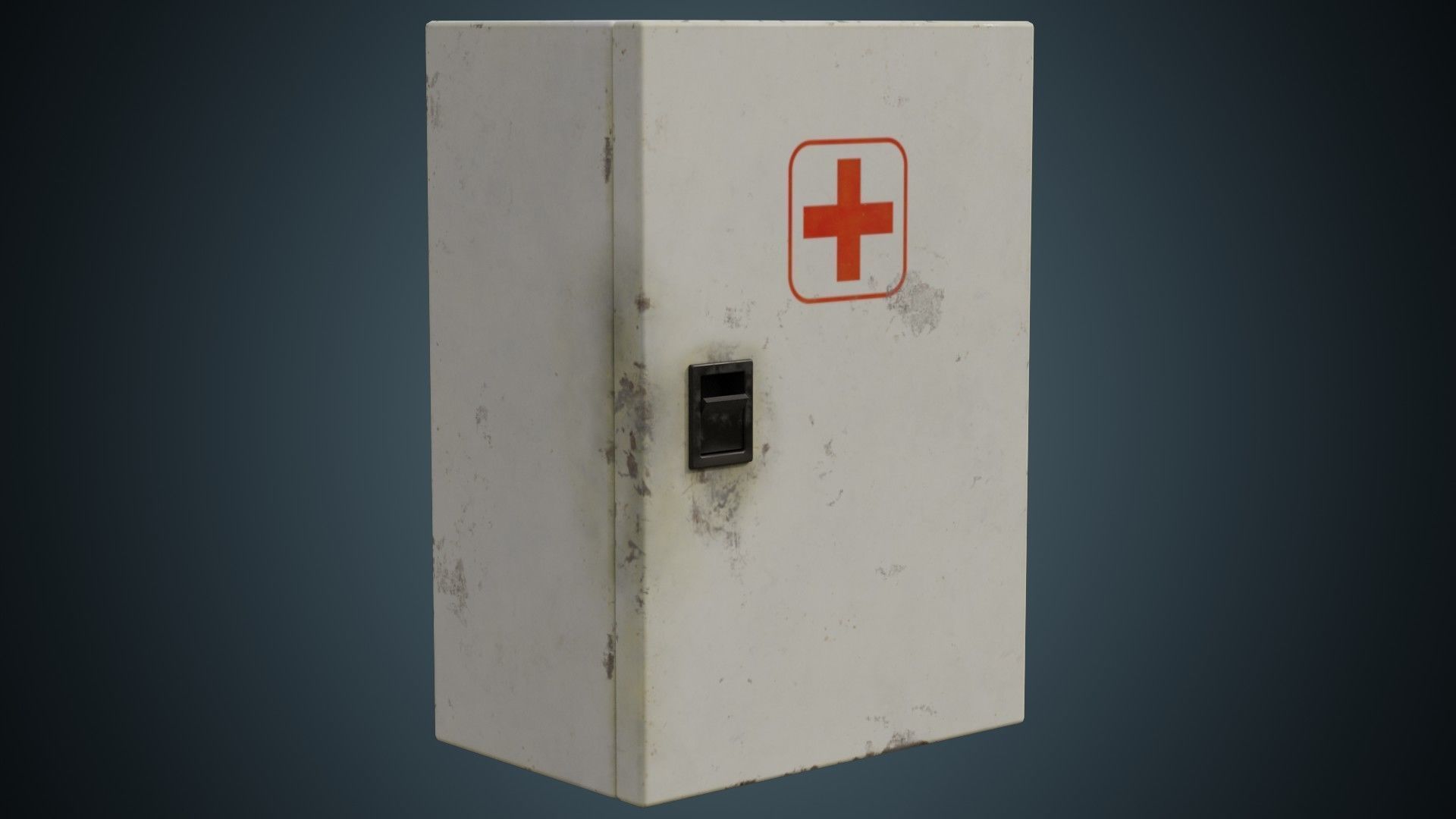 Medical Box 1B Low-poly 3D model_1