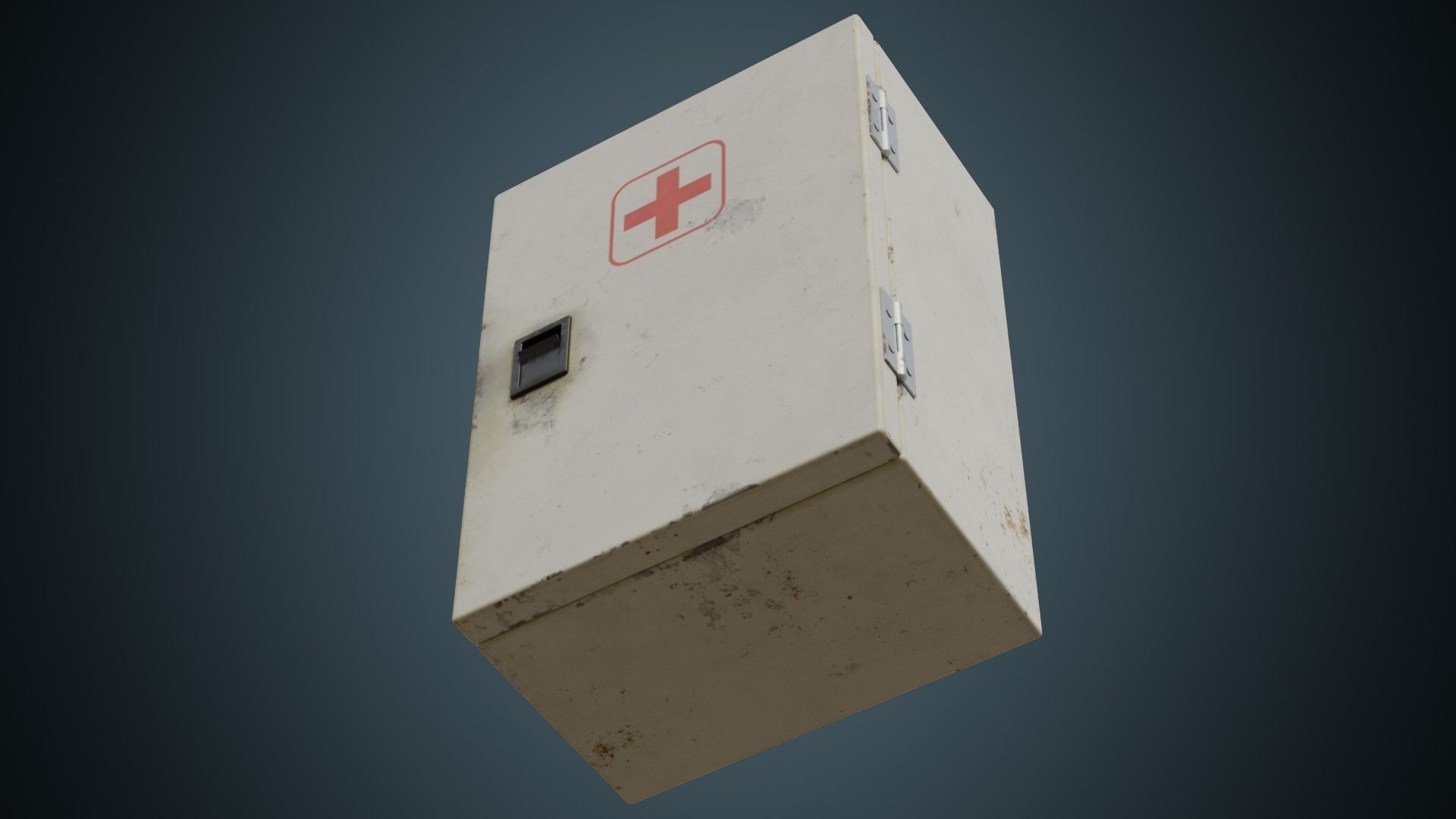 Medical Box 1B Low-poly 3D model_4