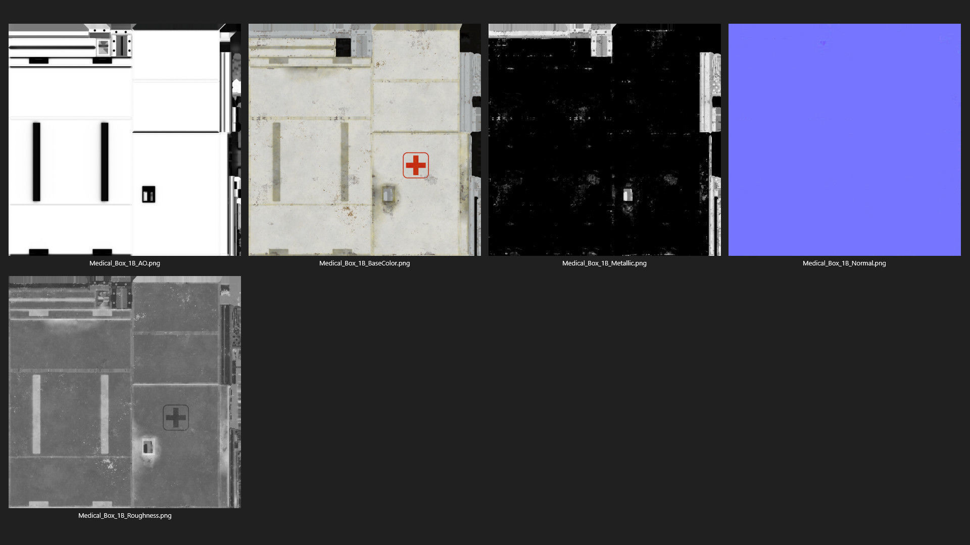 Medical Box 1B Low-poly 3D model_8