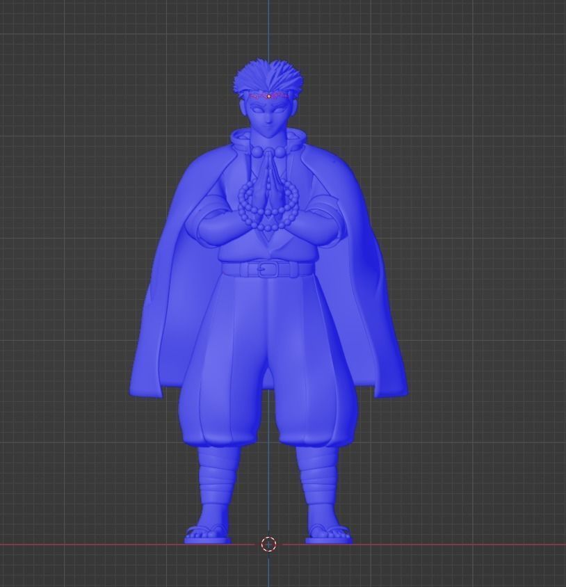 Gyomei Himejima - Demon Slayer 3D model_17