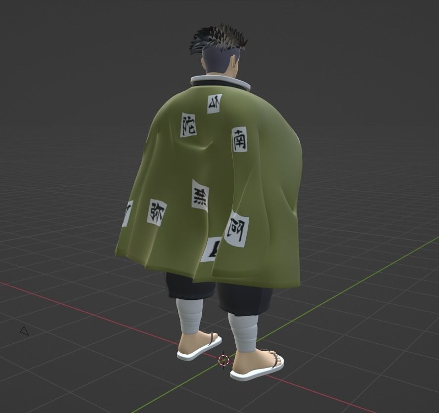 Gyomei Himejima - Demon Slayer 3D model_9