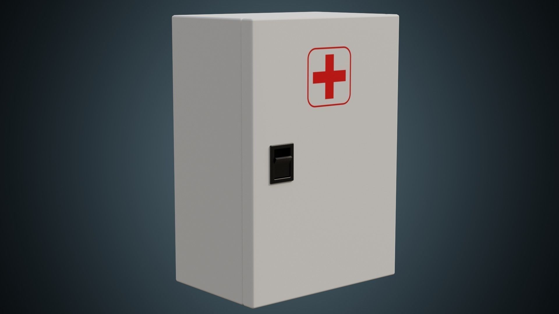 Medical Box 1 Basic Low-poly 3D model_1