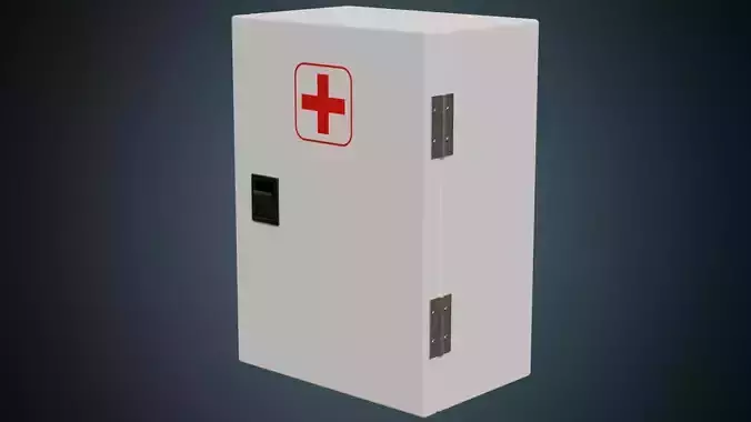 Medical Box 1 Basic Low-poly 3D model