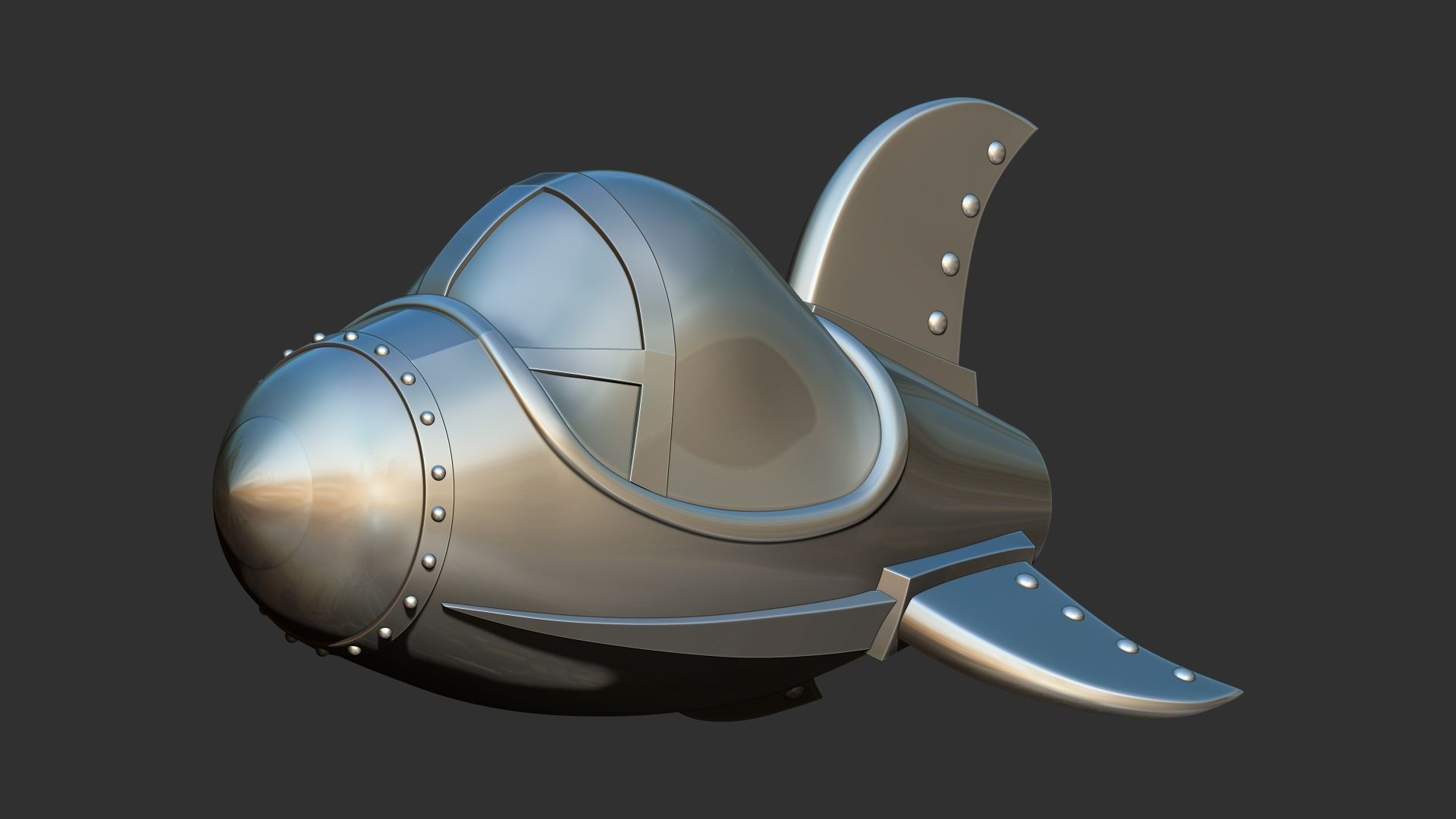 Spacecraft 3d print 3D model_3
