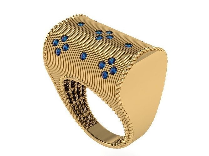 Ring stone 3D print model