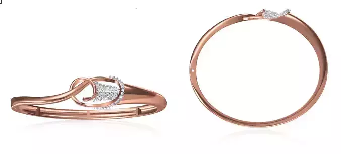 Women Bangle Bracelet STL JCD Details