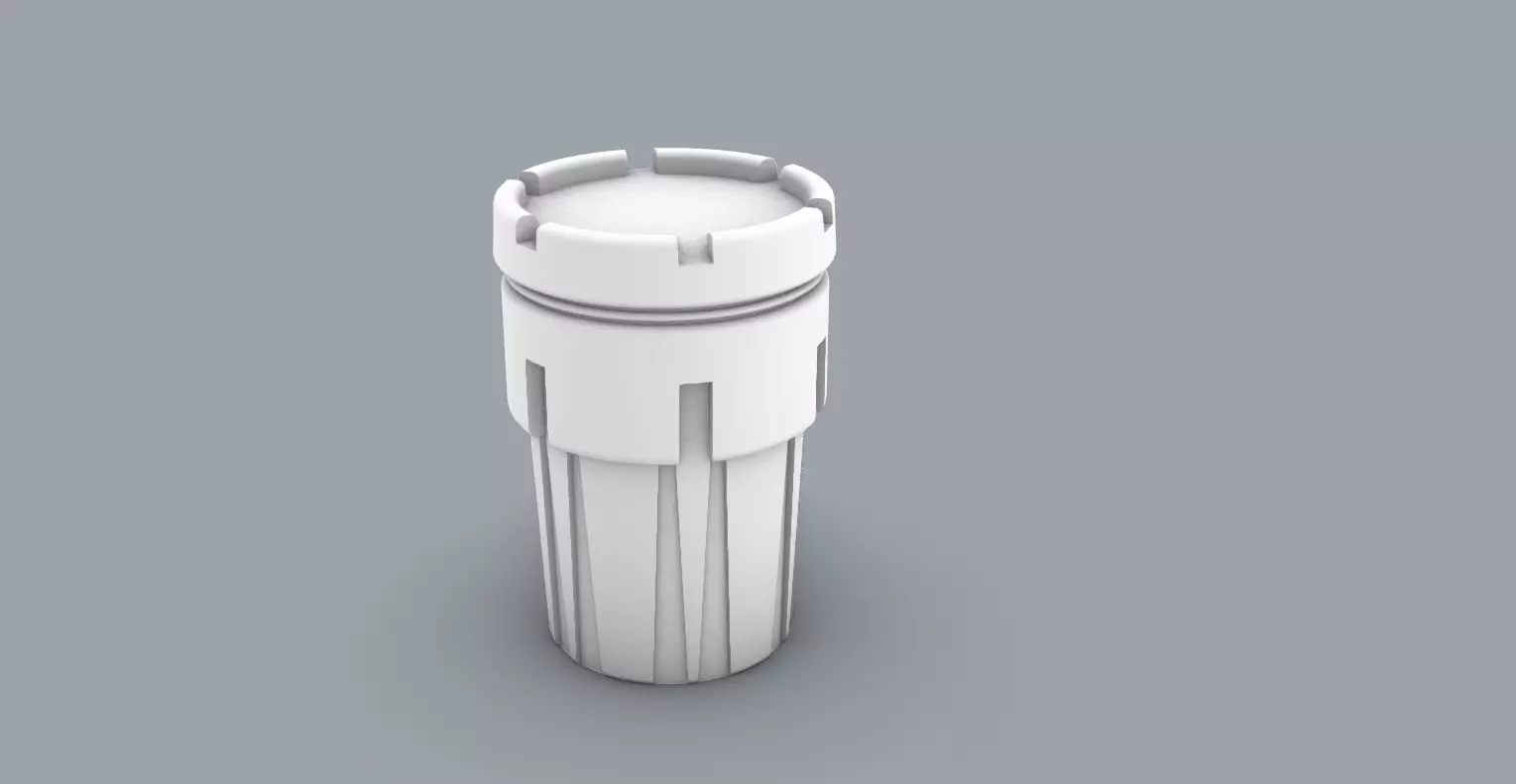 Enpac Overpack Containment drum Low-poly 3D model_0
