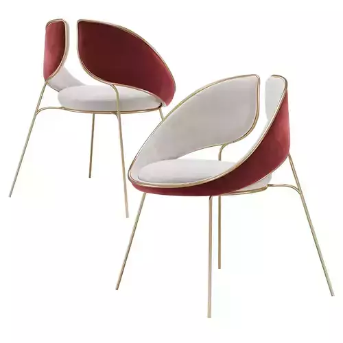 Hyoku Contemporary Design Red Dining Chair