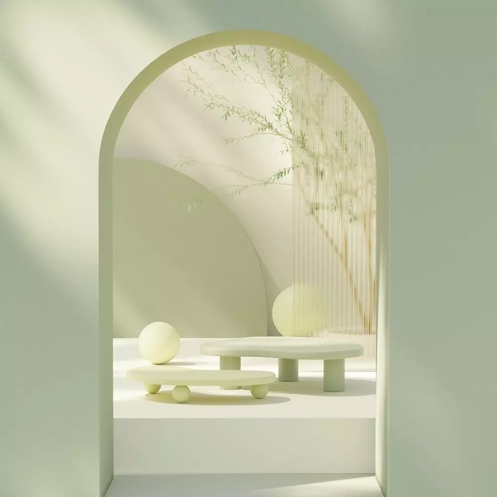 Table podium for product presentation 3D model