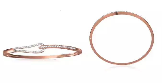 Women Bangle Bracelet STL JCD Details