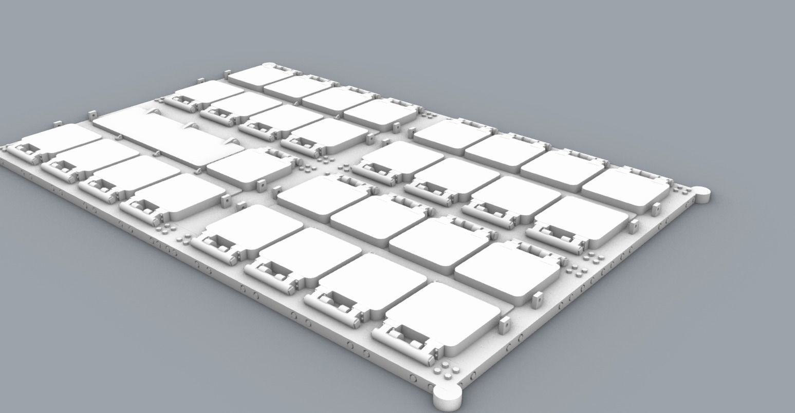 VLS Vertical Launching System  Low-poly 3D model_8